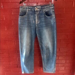 Kut from the Kloth sliver metallic jeans